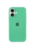 Чехол Silicone Case Full Protective (AA) для Apple iPhone 16 (6.1") Зеленый / Spearmint