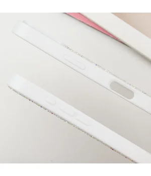 TPU чохол Bling World Rock Diamond with MagSafe для Apple iPhone 16 (6.1") White