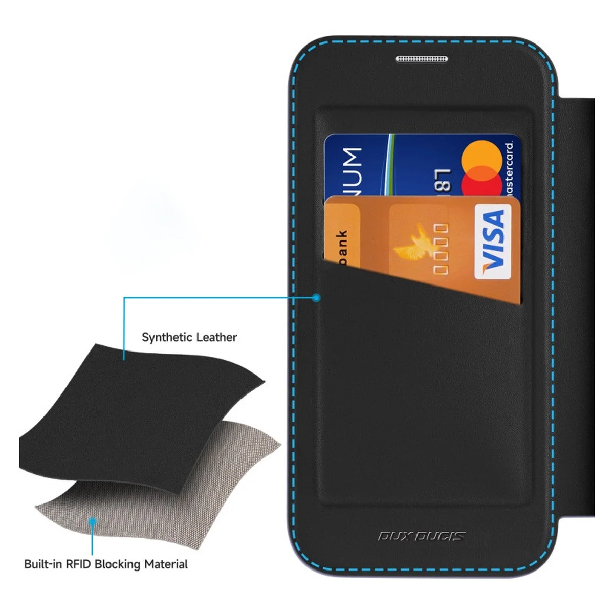 Чохол-книжка Dux Ducis Skin X Pro with MagSafe для Apple iPhone 16 (6.1") Black