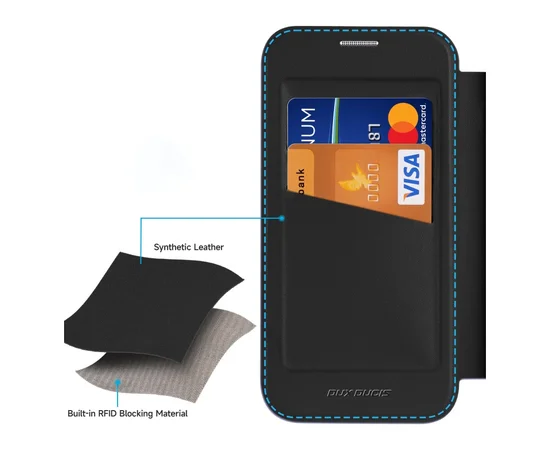 Чехол-книжка Dux Ducis Skin X Pro with MagSafe для Apple iPhone 16 (6.1") Black