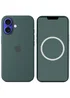 Чехол Silicone case (AAA) with Magsafe and Animation (button) для Apple iPhone 16 (6.1") Lake Green