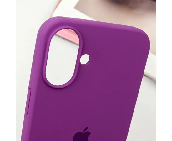 Чохол Silicone Case Full Protective (AA) для Apple iPhone 16 (6.1") Фіолетовий / Grape