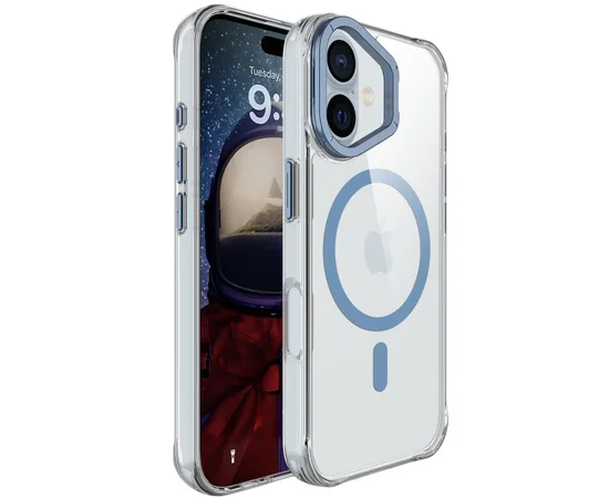 Чохол TPU Space Case Apex with MagSafe для Apple iPhone 16 (6.1") Navy Blue