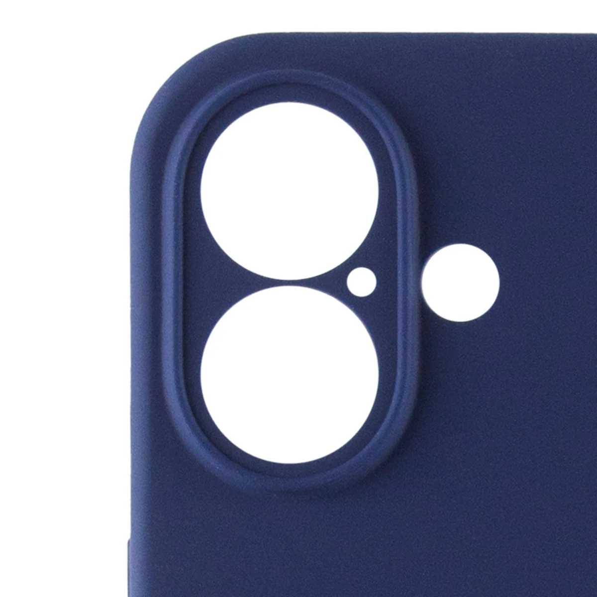 Чехол Silicone Case Full Camera Protective (AA) для Apple iPhone 16 (6.1") Синий / Deep navy