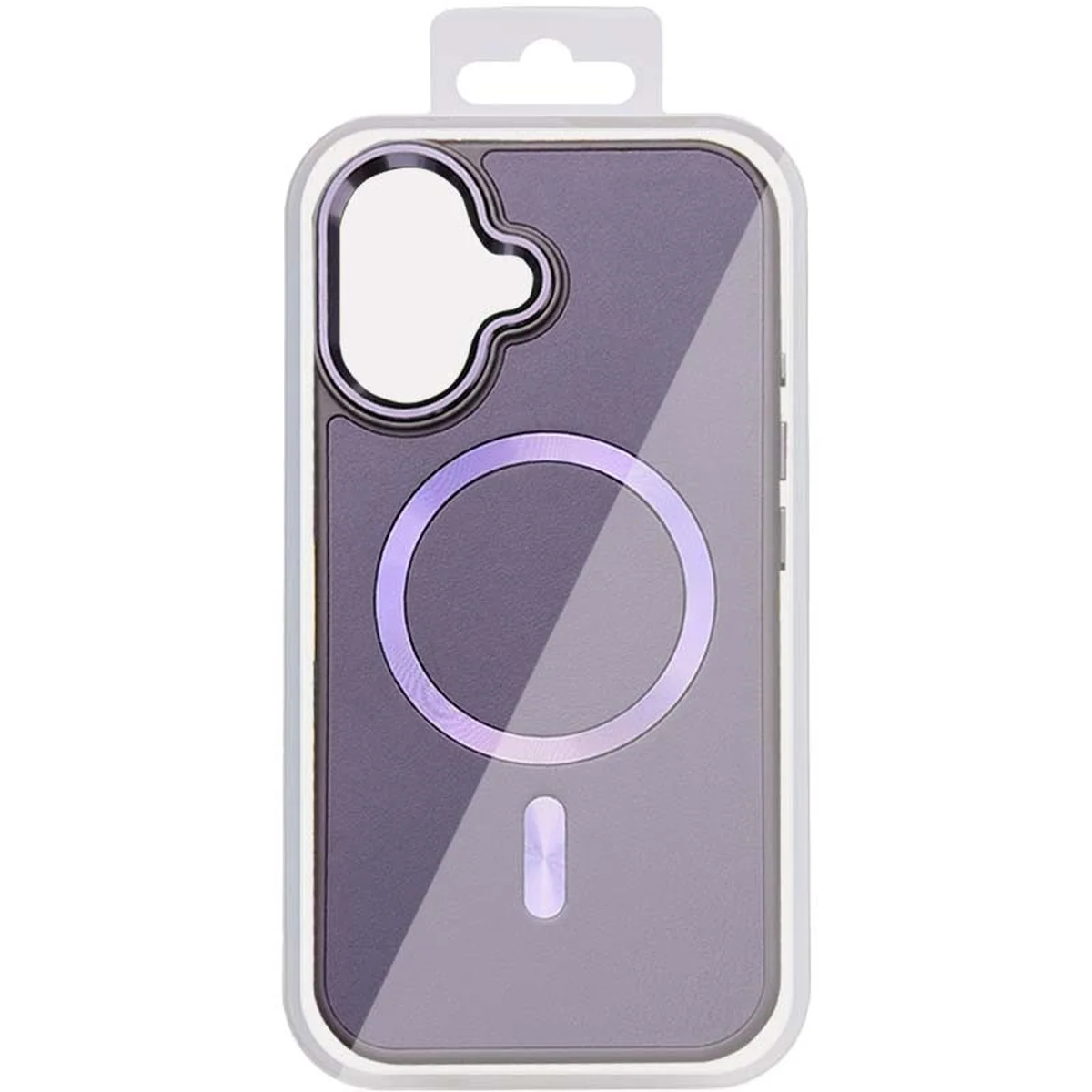 Кожаный чехол SnapCase with MagSafe для Apple iPhone 16 (6.1") Dark Purple
