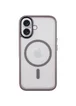 TPU+PC чохол Metal Buttons with MagSafe для Apple iPhone 16 (6.1") Сірий