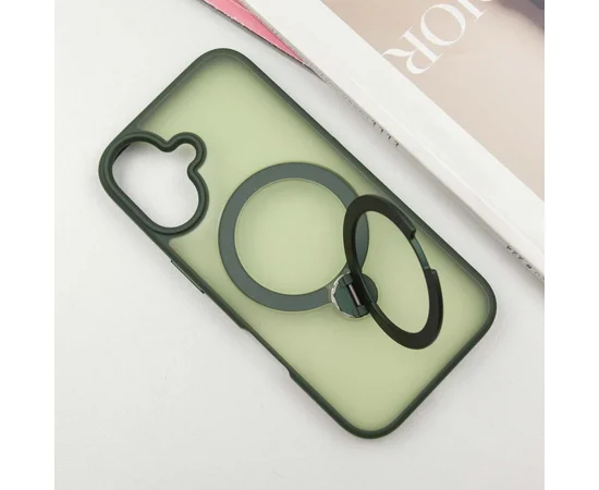 Чехол Ummi Colorful with MagSafe HQ Ring для Apple iPhone 16 (6.1") Green