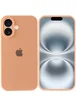 Чехол Silicone Case Full Camera Protective (AA) для Apple iPhone 16 (6.1") Оранжевый / Cantaloupe