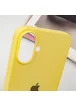 Чехол Silicone Case Full Protective (AA) для Apple iPhone 16 (6.1") Желтый / Yellow