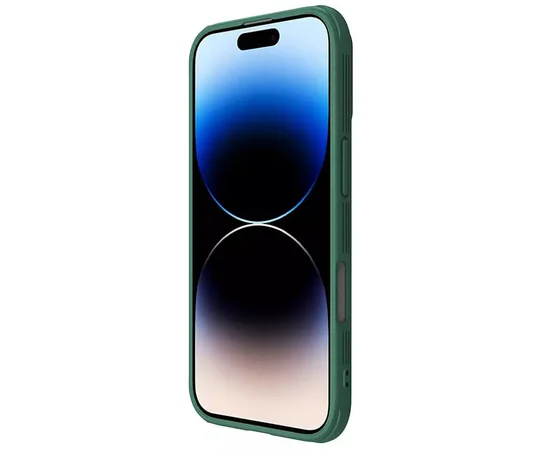Карбоновая накладка Nillkin CamShield Pro для Apple iPhone 16 (6.1") Deep Green