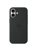 Чохол Silicone case (AAA) full with Magsafe and Animation для Apple iPhone 16 (6.1") Black