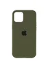 Чехол Silicone Case Full Protective (AA) для Apple iPhone 16 (6.1") Зеленый / Dark Olive