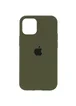 Чехол Silicone Case Full Protective (AA) для Apple iPhone 16 (6.1") Зеленый / Dark Olive