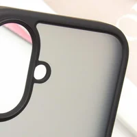 TPU+PC чохол Metal Buttons для Apple iPhone 16 (6.1") Чорний