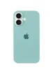 Чехол Silicone Case Full Protective (AA) для Apple iPhone 16 (6.1") Бирюзовый / Beryl