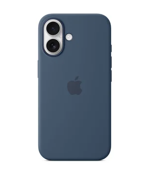 Чохол Silicone case (AAA) full with Magsafe and Animation для Apple iPhone 16 (6.1") Denim