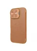 Кожаный чехол-книжка Nillkin Qin Prop для Apple iPhone 16 (6.1") Brown