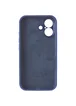 Чохол Silicone Case Full Camera Protective (AA) для Apple iPhone 16 (6.1") Синій / Deep navy