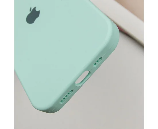 Чохол Silicone Case Full Protective (AA) для Apple iPhone 16 (6.1") Бірюзовий / Turquoise