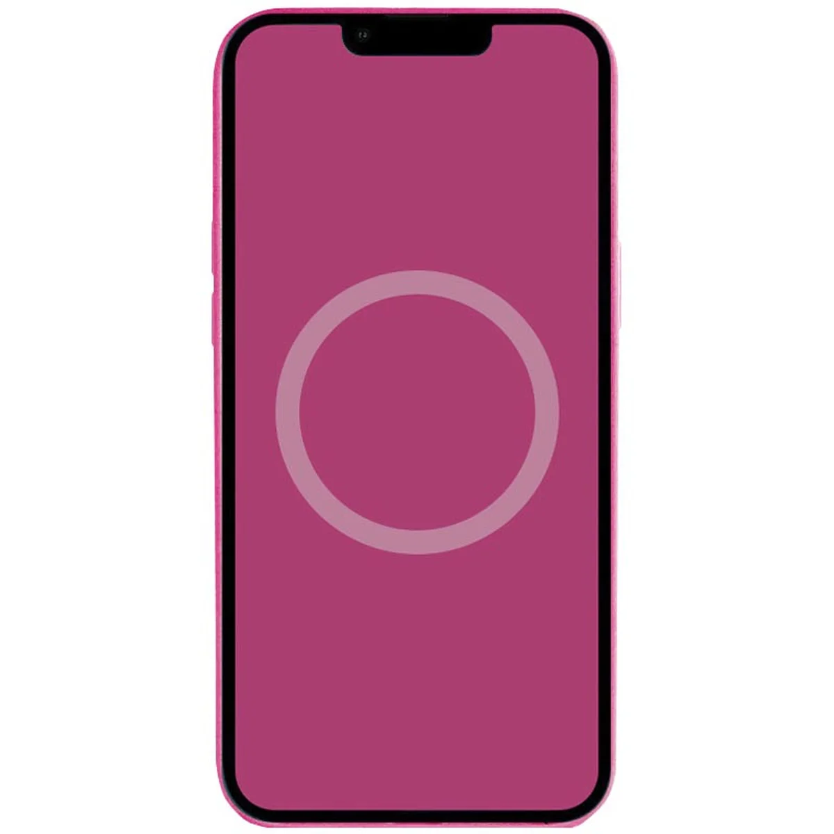 Чехол Silicone case (AAA) with Magsafe and Animation (button) для Apple iPhone 16 (6.1") Fuchsia