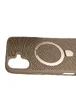 TPU+PC чохол Metal Buttons with MagSafe Carbon Ring для Apple iPhone 16 (6.1") Золотий