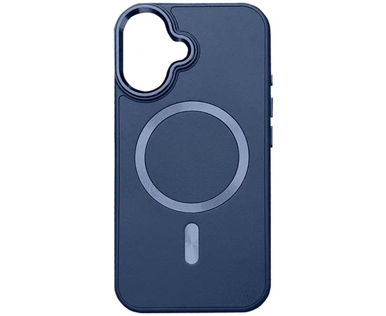 Кожаный чехол SnapCase with MagSafe для Apple iPhone 16 (6.1") Dark Blue