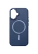 Кожаный чехол SnapCase with MagSafe для Apple iPhone 16 (6.1") Dark Blue