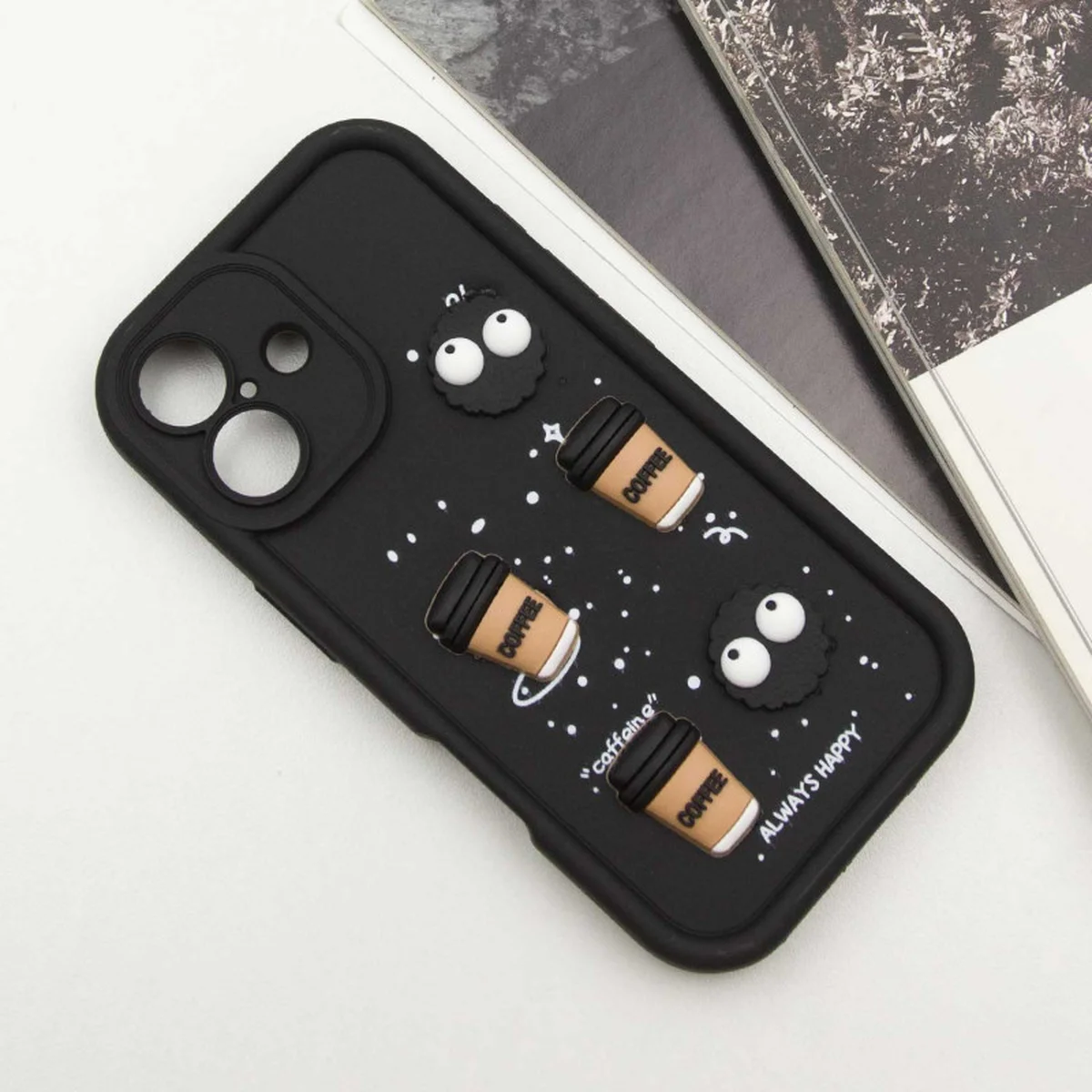 Чохол TPU Toys Case для Apple iPhone 16 (6.1") Black / Always Happy