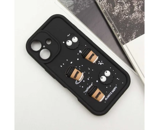 Чехол TPU Toys Case для Apple iPhone 16 (6.1") Black / Always Happy