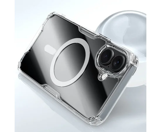 TPU чохол Nillkin Nature Pro Magnetic для Apple iPhone 16 (6.1") Безбарвний (прозорий)