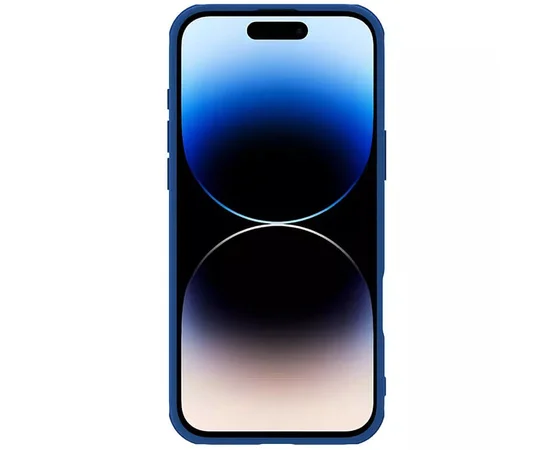 Карбонова накладка Nillkin CamShield Pro Magnetic для Apple iPhone 16 (6.1") Blue