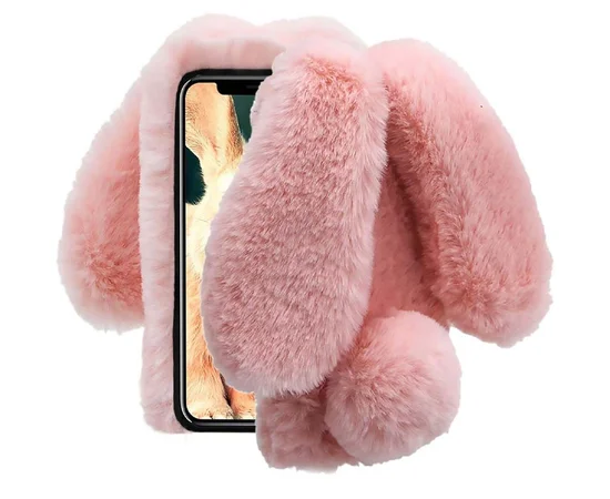 Чехол TPU Rabbit для Apple iPhone 16 (6.1") Pink