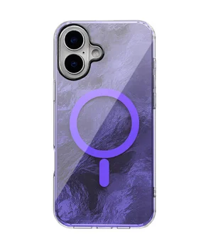 Чохол TPU Shiny Mountain (MagFit) для Apple iPhone 16 (6.1") Purple