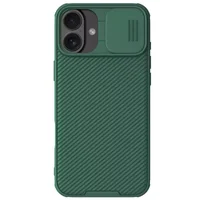 Карбоновая накладка Nillkin CamShield Pro для Apple iPhone 16 (6.1") Deep Green