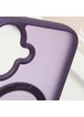 TPU+PC чехол Metal Buttons with MagSafe Colorful HQ Ring для Apple iPhone 16 (6.1") Purple