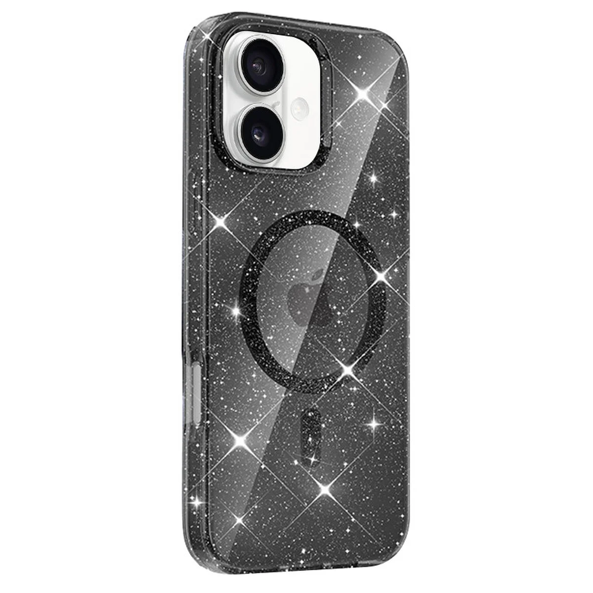 Чехол TPU Eclipse Sparkle (MagFit) для Apple iPhone 16 (6.1") Black