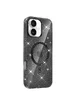 Чехол TPU Eclipse Sparkle (MagFit) для Apple iPhone 16 (6.1") Black