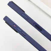 TPU+PC чехол Metal Buttons для Apple iPhone 16 (6.1") Синий
