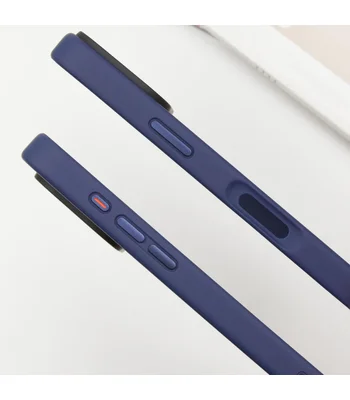 TPU+PC чехол Metal Buttons для Apple iPhone 16 (6.1") Синий