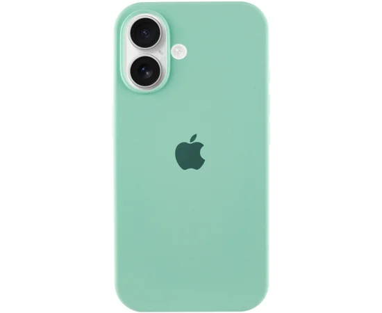Чехол Silicone Case Full Protective (AA) для Apple iPhone 16 (6.1") Бирюзовый / Turquoise