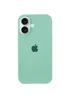Чехол Silicone Case Full Protective (AA) для Apple iPhone 16 (6.1") Бирюзовый / Turquoise