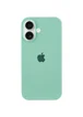 Чехол Silicone Case Full Protective (AA) для Apple iPhone 16 (6.1") Бирюзовый / Turquoise