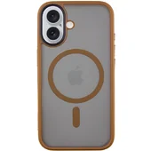 TPU+PC чохол Metal Buttons with MagSafe для Apple iPhone 16 (6.1") Золотий