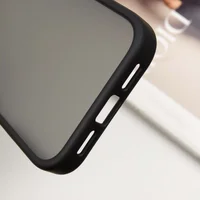 TPU+PC чохол Metal Buttons для Apple iPhone 16 (6.1") Чорний