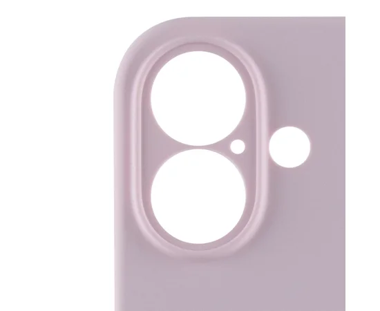 Чехол Silicone Case Full Camera Protective (AA) для Apple iPhone 16 (6.1") Розовый / Chalk Pink
