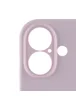 Чехол Silicone Case Full Camera Protective (AA) для Apple iPhone 16 (6.1") Розовый / Chalk Pink