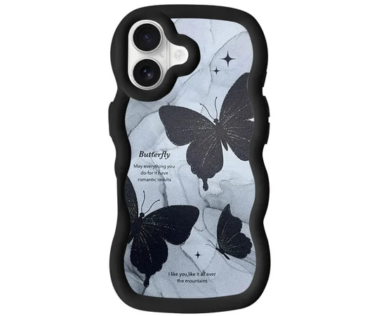 Чохол TPU Cloudy Pictures для Apple iPhone 16 (6.1") Butterflies