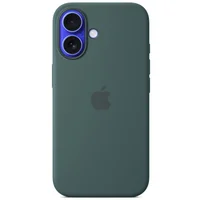 Чохол Silicone case (AAA) with Magsafe and Animation (button) для Apple iPhone 16 (6.1") Lake Green
