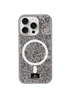 TPU чехол Bling World Rock Diamond with MagSafe для Apple iPhone 16 (6.1") Grey