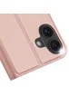 Чохол-книжка Dux Ducis з кишенею для візиток для Apple iPhone 16 (6.1") Rose Gold